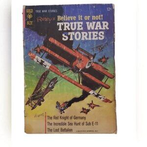 RIPLEY S BELIEVE IT OR NOT! TRUE WAR STORIES #1 SILVER AGE GOLD KEY COMICS 1965